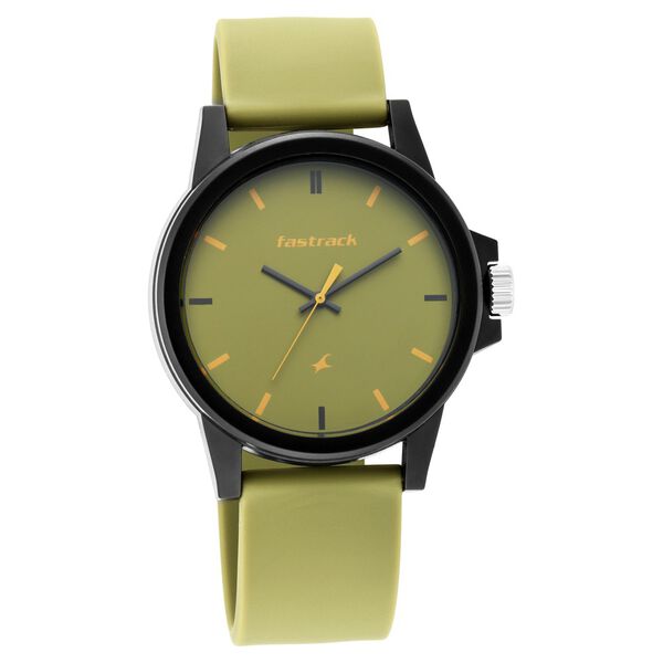 Fastrack Fastfit Quartz Analog Green Dial Silicone Strap Unisex Watch - image number 0