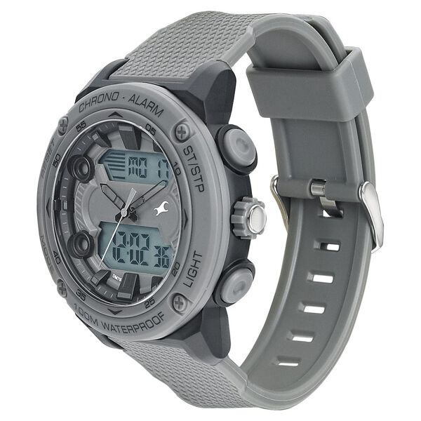 Fastrack Streetwear Grey Dial with Grey Colour Strap Watch for Guys - image number 2