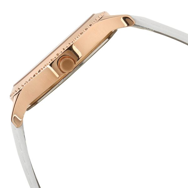 Fastrack Loopholes Quartz Analog with Date Off White Dial Leather Strap Watch for Girls - image number 2