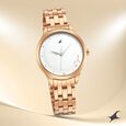 Fastrack Stunners Quartz Analog White Dial Stainless Steel Strap Watch for Girls - image number 0