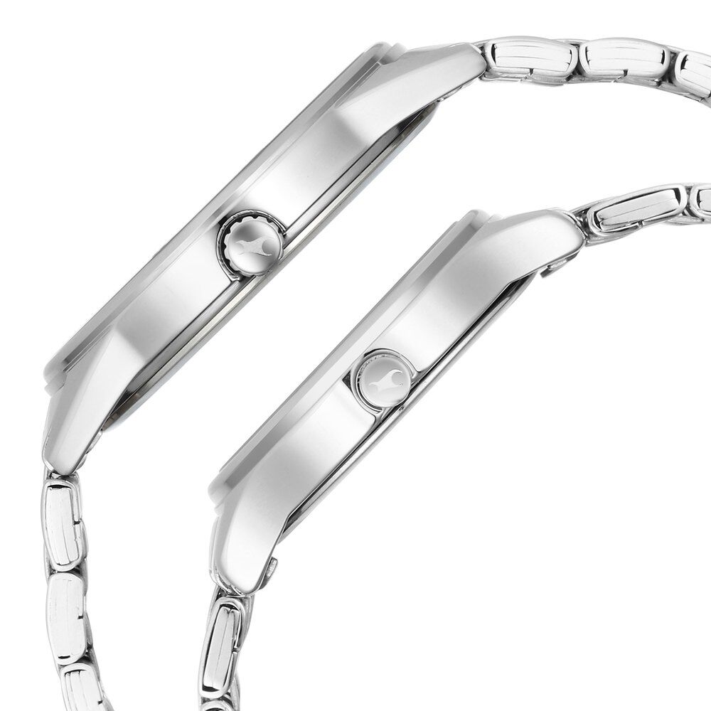 Silver dial silver stainless steel strap watch best sale