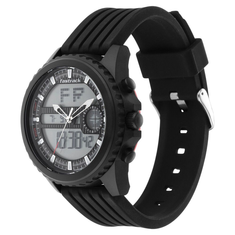 Fastrack black discount dial digital watch