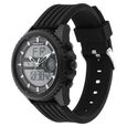 Fastrack Streetwear Quartz Analog Digital Black Dial PU Strap Watch for Guys - image number 2