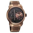Fastrack Pulse IV Dual Time Analog Watch with Brown Dial & Brown Stainless Steel Strap For Guys - image number 1