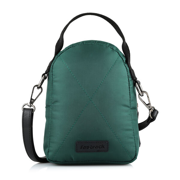 Fastrack Nylon Crossbody Sling Bag in Green - image number 3