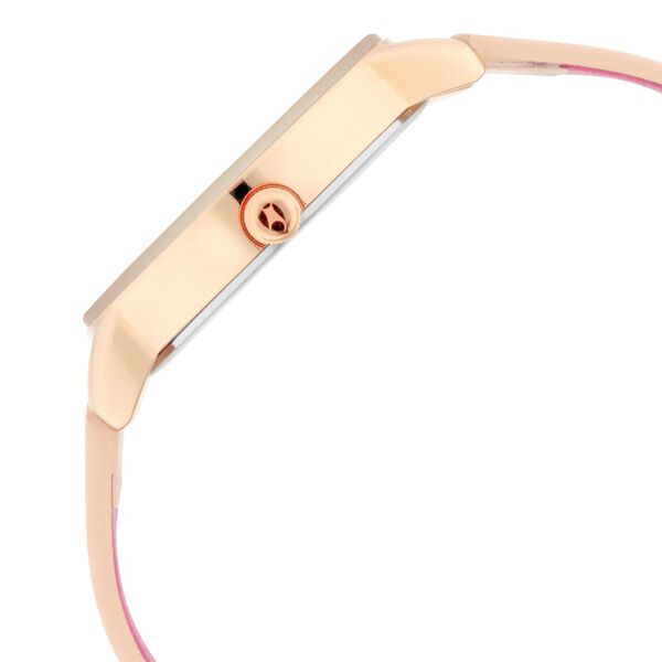 Fastrack Ruffles Quartz Analog with Date Beige Dial Leather Strap Watch for Girls - image number 4