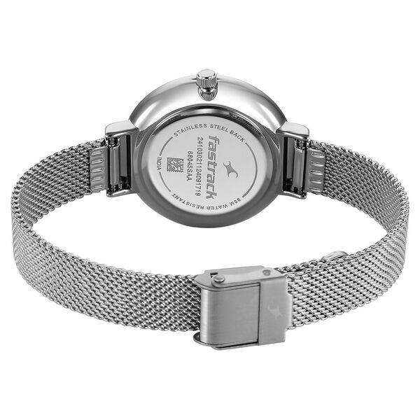 Fastrack Stunners X Quartz Analog Green Dial Stainless Steel Strap Watch For Girls - image number 4