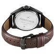 Fastrack Groove Quartz Analog with Date Two Toned Dial Brown Leather Strap Watch For Guys - image number 6