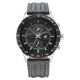 Fastrack Fastrack Overdrive Quartz Chronograph Tachymeter Black Dial Blue Leather Strap Watch For Guys - image number 0