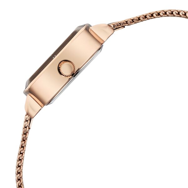 Vyb Seeker By Fastrack Quartz Analog Rose Gold Dial Metal Strap Watch For Girls - image number 4