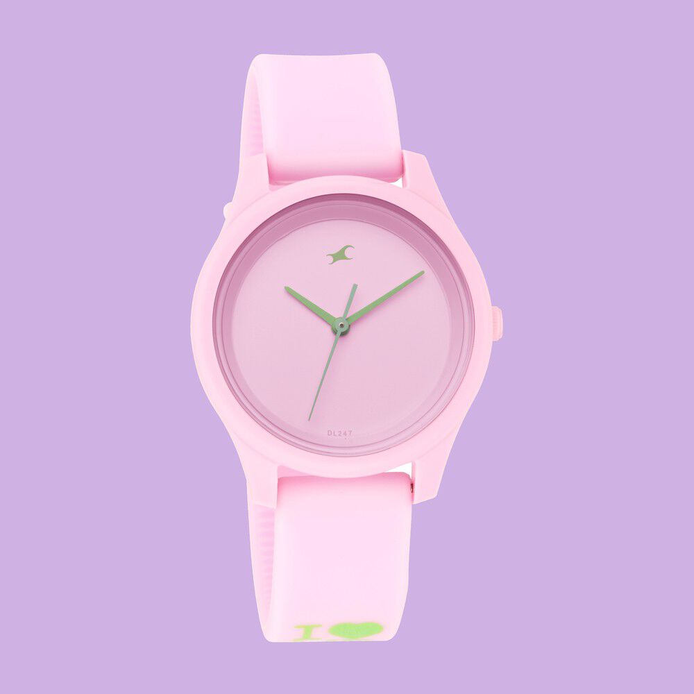 Fastrack pink shop dial watch