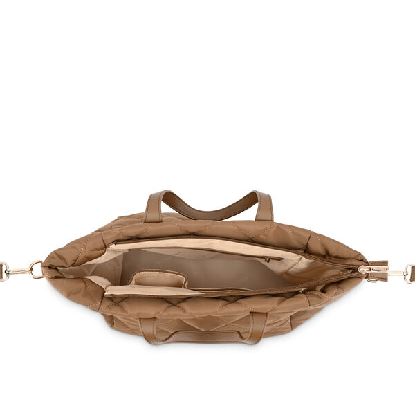 Fastrack Quilted Nylon Tote in Tan - image number 8