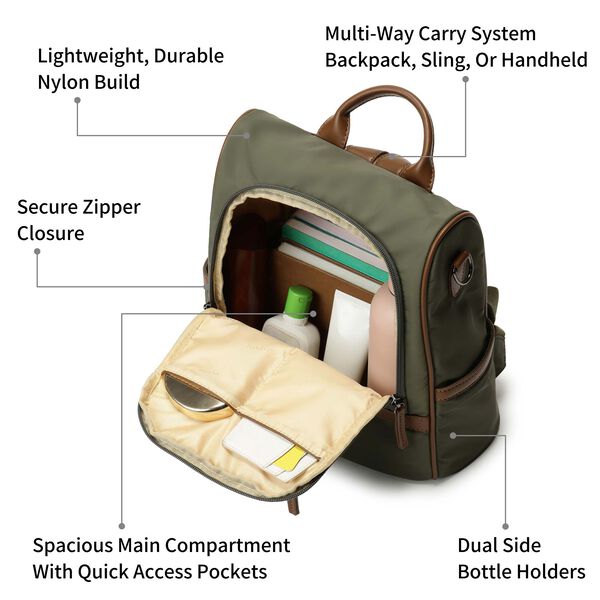 Cityblock olive backpack - image number 3