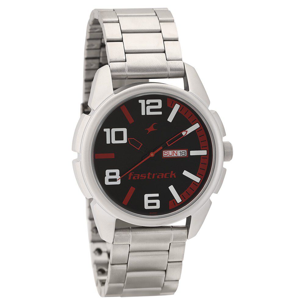 Fastrack watch with date and day new arrivals