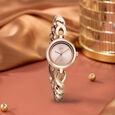 Vyb Siren By Fastrack Quartz Analog Pink Dial Rose Gold Stainless Steel Strap Watch For Girls - image number 0