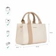 Chic beige satchel - image number 8