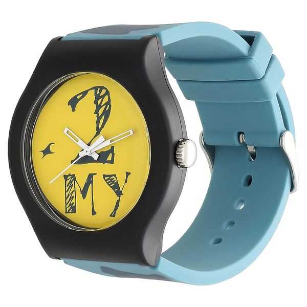 Fastrack Quartz Analog Yellow Dial Silicone Strap Watch for Unisex - image number 2