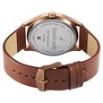 Fastrack Groove Quartz Analog Blue Dial Brown Leather Strap Watch For Guys - image number 5