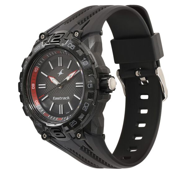 Fastrack Trendies Quartz Analog Bicolour Dial PU Strap Watch for Guys - image number 2