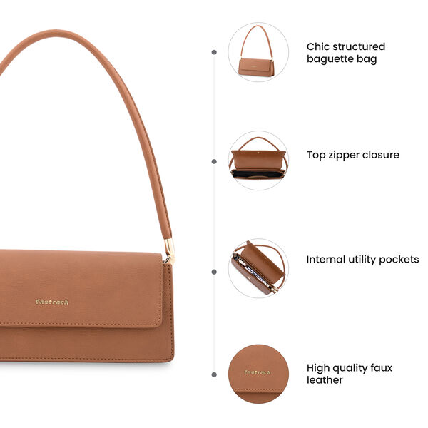 Fastrack Casual Carryall Shoulder Bag in Tan - image number 8