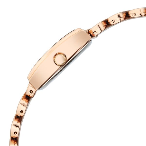 Vyb Showstopper By Fastrack Quartz Analog Grey Dial Rose Gold Metal Strap Watch For Girls - image number 4