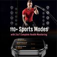 Fastrack Reflex Power|4.97 CM Super AMOLED Arched Display|410 x 502 Pixel Resolution|IP68 WR With Red Strap - image number 4