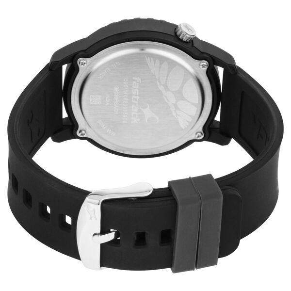 Fastrack Lockdown Quartz Analog Black Dial Silicone Strap Unisex Watch - image number 4