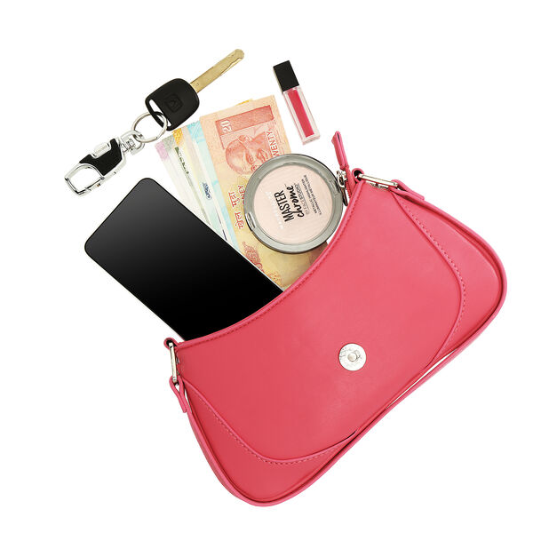 Fastrack Buckle Shoulder Bag in Pink - image number 6