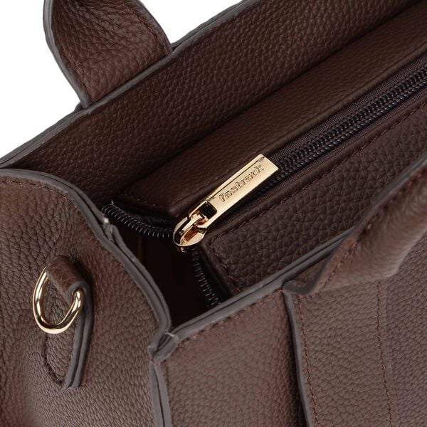 Chic brown satchel - image number 6