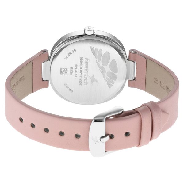 Fastrack Stunners Quartz Analog Pink Dial Leather Strap Watch for Girls - image number 5