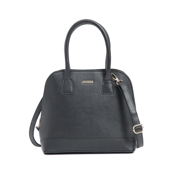 Fastrack Structured Satchel Bag for Women | Classic Bag for Girls, Ladies, Women | Spacious Bag for College, Work Made of High Quality Faux Leather (Black) - image number 0