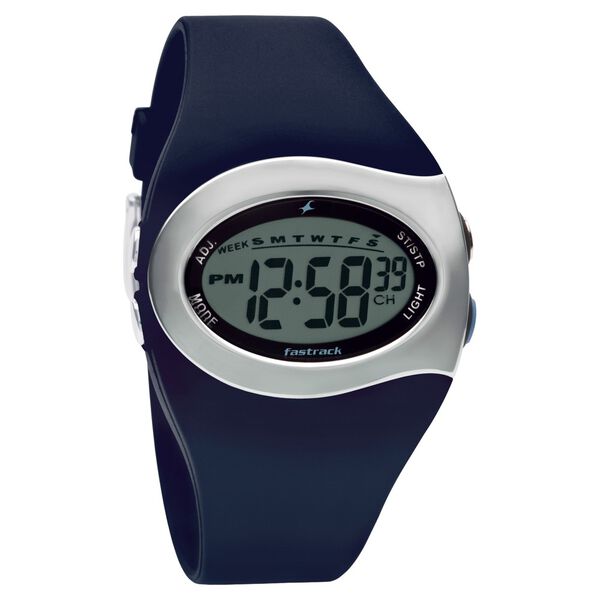 Fastrack Digital Grey Dial Plastic Strap Watch for Girls - image number 0