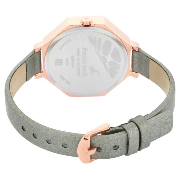 Fastrack Paint Me Quartz Analog Black Dial Leather Strap Watch for Girls - image number 4