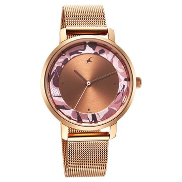 Fastrack Urban Camo Brown Dial Watch for Girls