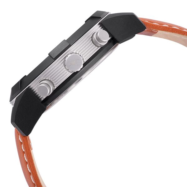 Fastrack Modular Quartz Analog White Dial Leather Strap Watch for Guys - image number 3