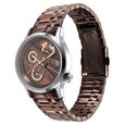 Fastrack Exuberant Quartz Multifunction Brown Dial Metal Strap Watch for Guys - image number 3