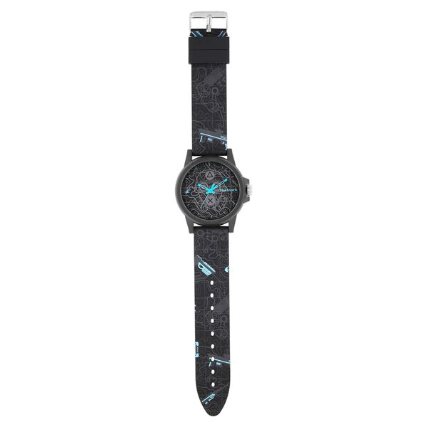 Fastrack Unisex Arcade cyberpunk Watch: Charcoal Hues with Aqua Accent - image number 5