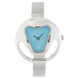 Fastrack Quartz Analog Purple Dial Stainless Steel Strap Watch for Girls
