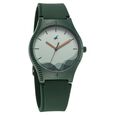 Fastrack Tees Wanderlust Quartz Analog Green Dial Silicone Strap Watch for Girls - image number 1
