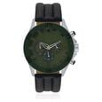 Fastrack Quartz Chronograph Bicolour Dial Leather Strap Watch for Guys