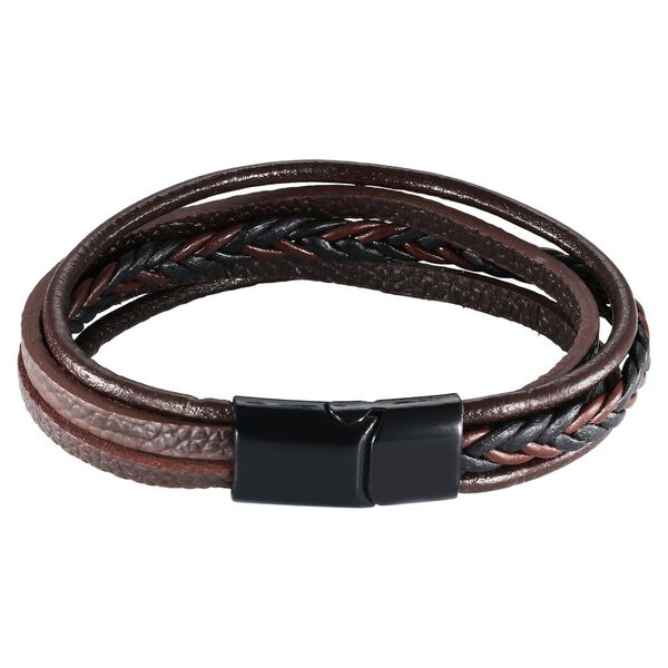 Fastrack Pulse Quartz Analog Brown Dial With Brown Stainless steel Strap Watch for Guys - image number 5