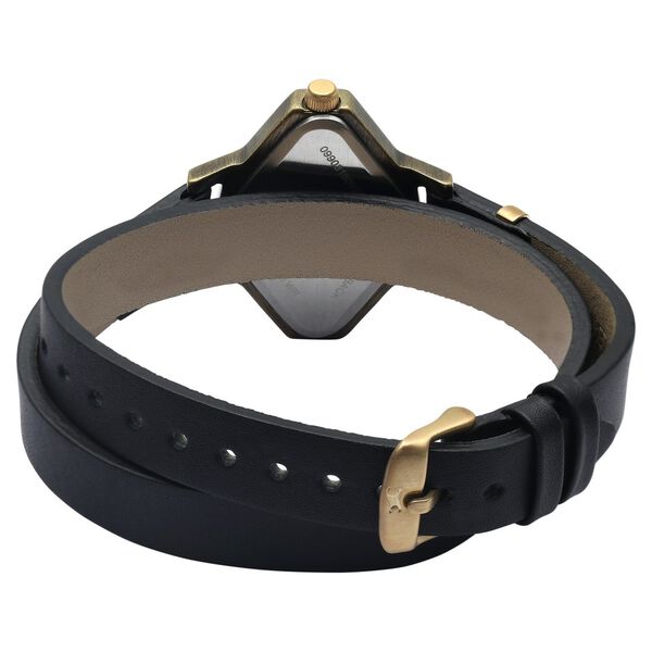 Fastrack Wonder Woman Quartz Analog Black Dial Leather Strap Watch for Girls - image number 5