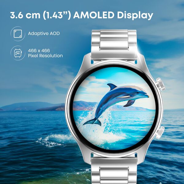 Fastrack Astor FR2 Pro Smart Watch with 3.63 cm AMOLED Display with 466*466 Pixel Resolution, AI Voice Assistant - image number 1