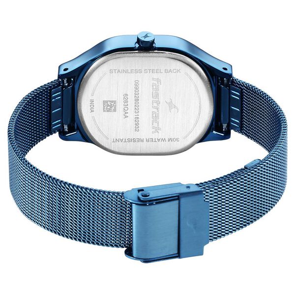 Fastrack Snob X Blue Dial Stainless Steel Strap Watch for Girls - image number 4