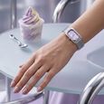 Fastrack Gelato silver analog bracelet watch with Black currant dial for Girls - image number 7