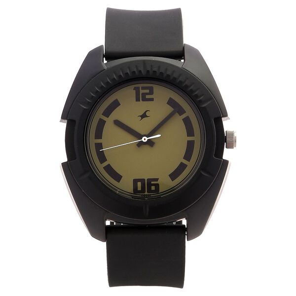 Fastrack Quartz Analog Green Dial Plastic Strap Watch for Guys - image number 0