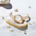 Fastrack Vyb Spotlight Quartz Analog Silver Dial Leather Strap Watch for Girls - image number 2