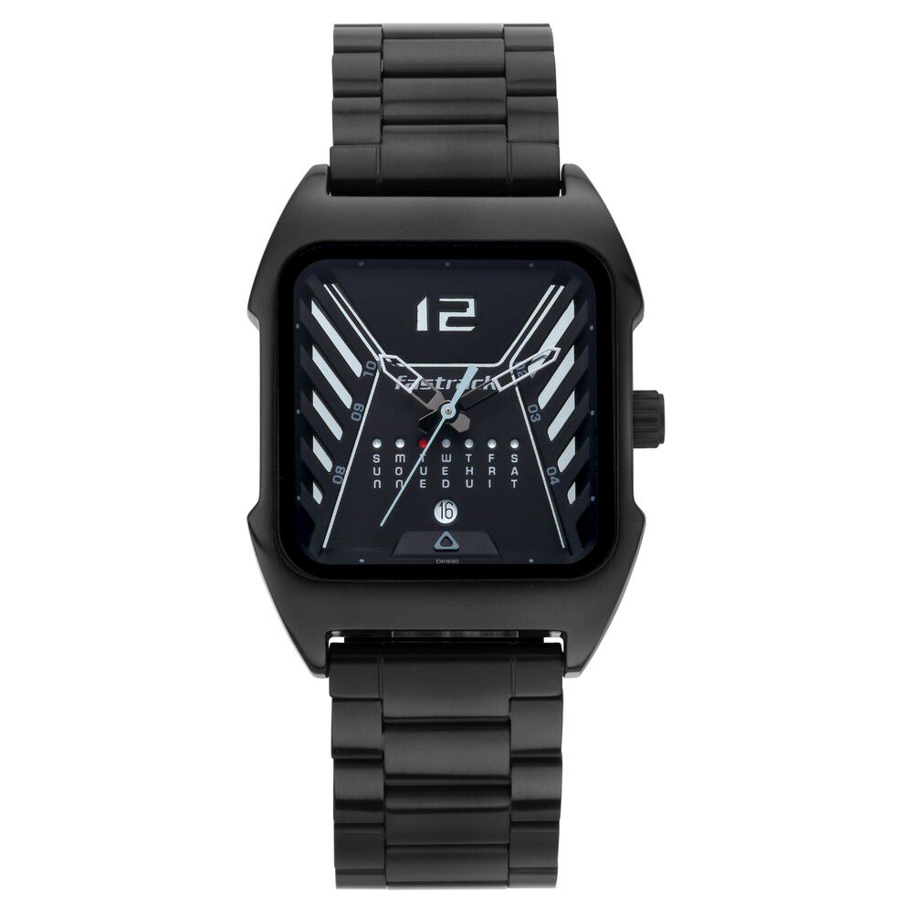 Fastrack black men's watch deals