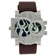 Fastrack Quartz Analog Black Dial Leather Strap Watch for Guys
