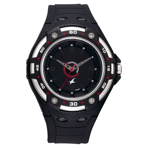 Fastrack Quartz Analog Black Dial Plastic Strap Watch for Guys - image number 0